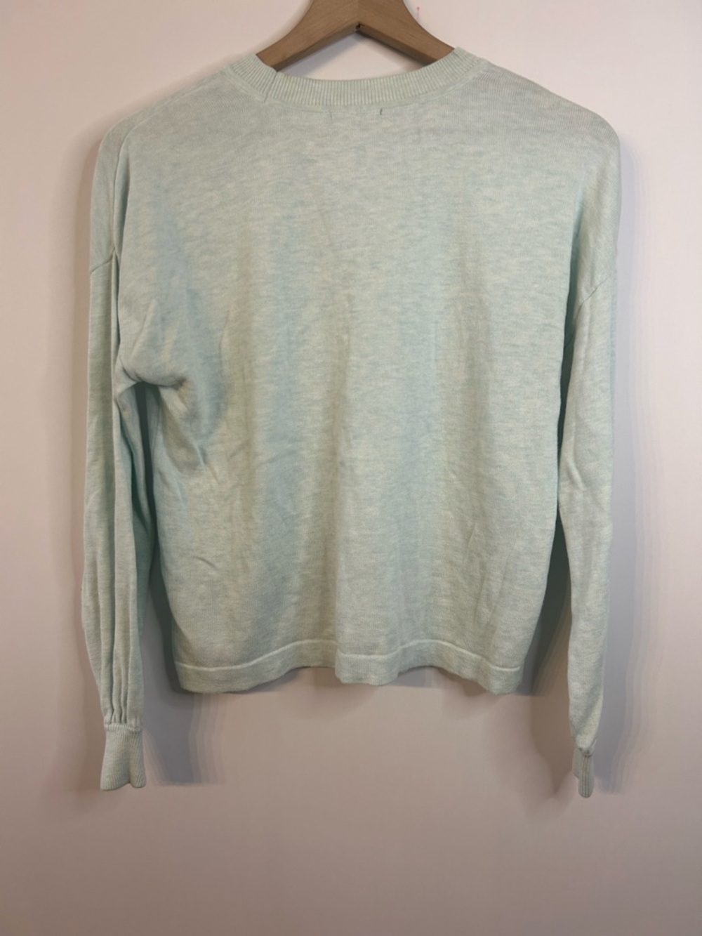 LILLA P Women’s Mint Green Cotton Modal Easy Pullover Sweater, Size XS - Picture 8 of 11